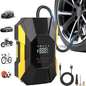NEW Cordless Tire Inflator Portable Air Compressor